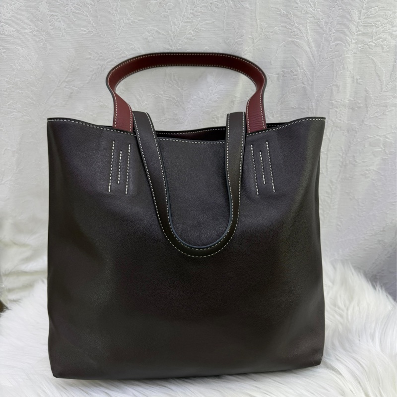 Hermès Double Sens Tote bag in 4 Color Leather .-12