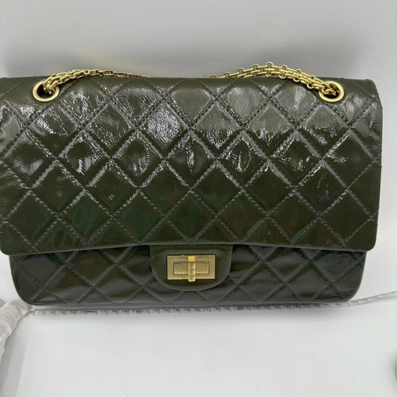 香奈兒 Chanel 2.55 大號漆皮翻蓋包-9