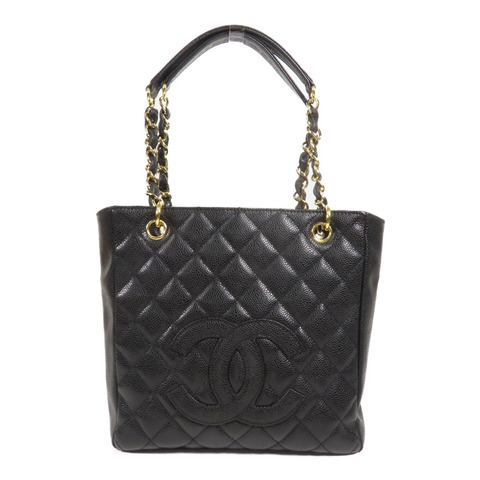 CHANEL 牛皮皮革PST Petite Shopping Tote Bag金扣肩背袋