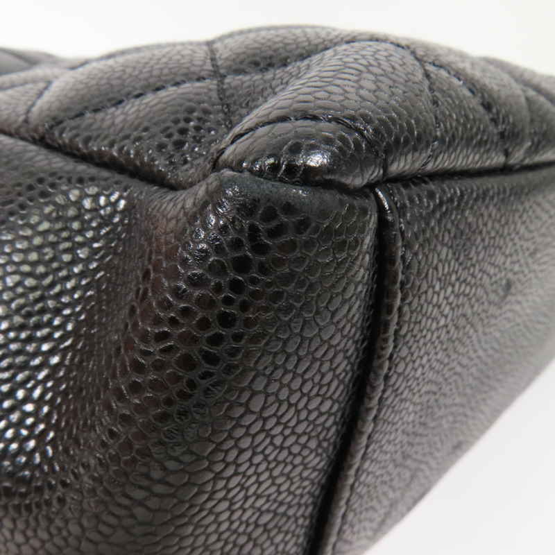 CHANEL 牛皮皮革PST Petite Shopping Tote Bag金扣肩背袋-8