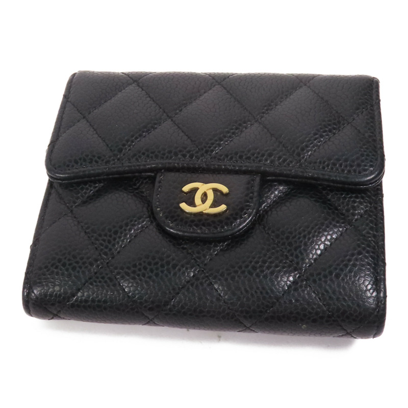CHANEL 牛皮皮革Wallet金扣錢包-3