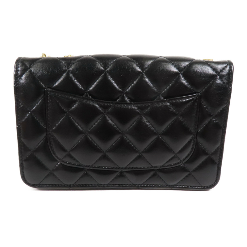 CHANEL 羊皮皮革WOC Wallet On Chain金扣鏈帶肩背袋-1