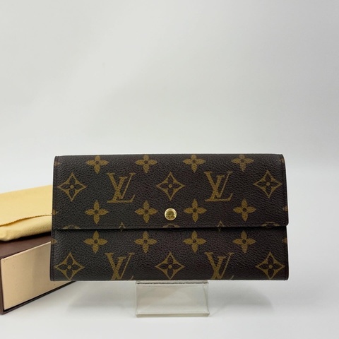 Lv 老花發財長夾