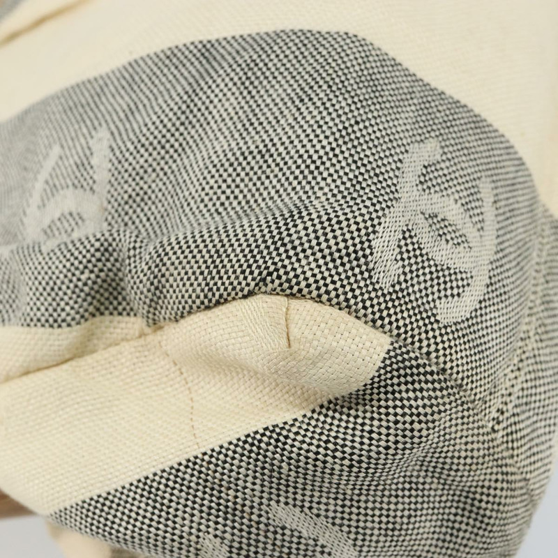 【日本直送】香奈兒托特包帆布象牙金色 CC 正品 142826-15