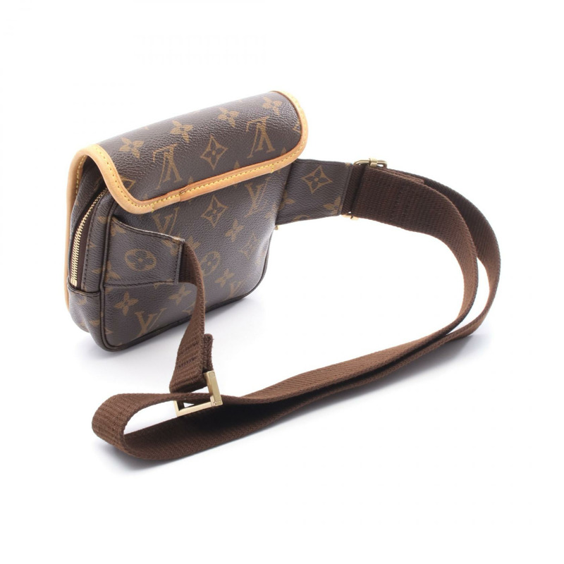 LOUIS VUITTON Bum Bosphore 腰包 M40108 Monogram 帆布 棕色 二手 女士 LV-1