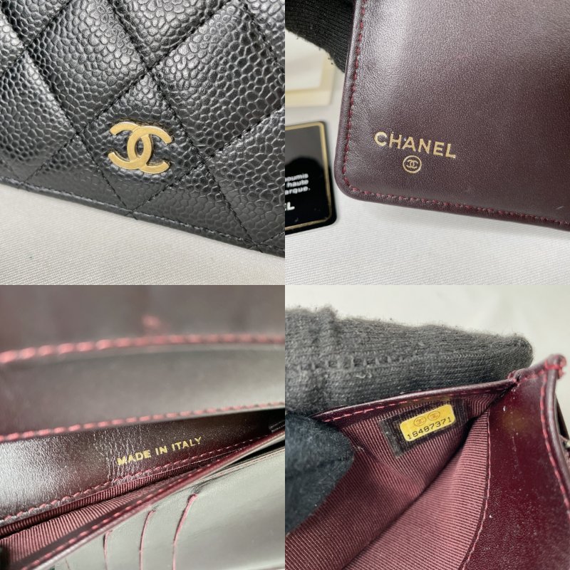 CHANEL 荔枝牛兩折式長夾-8