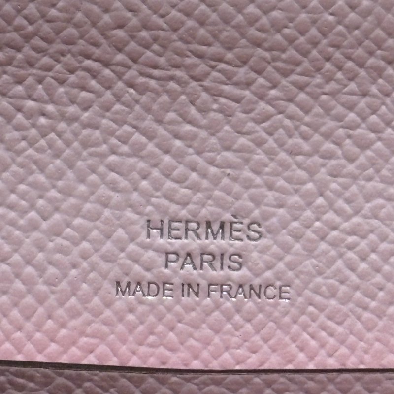 Hermès Chaine D'Ancre To Go 長夾|櫻花粉 銀扣 W刻 Epsom皮 全新未使用|愛馬仕小牛皮精品皮夾-3