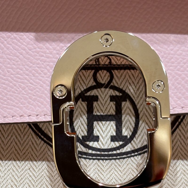 Hermès Chaine D'Ancre To Go 長夾|櫻花粉 銀扣 W刻 Epsom皮 全新未使用|愛馬仕小牛皮精品皮夾-12