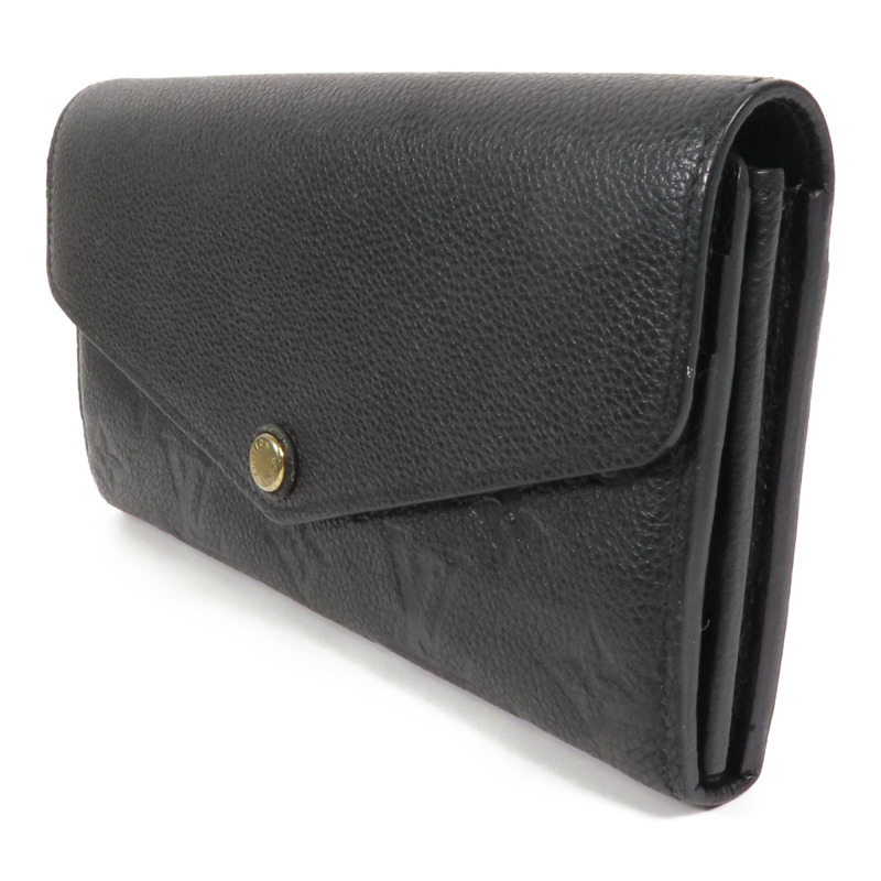 LOUIS VUITTON Monogram Empreinte Sarah Long Wallet金扣長錢包-4