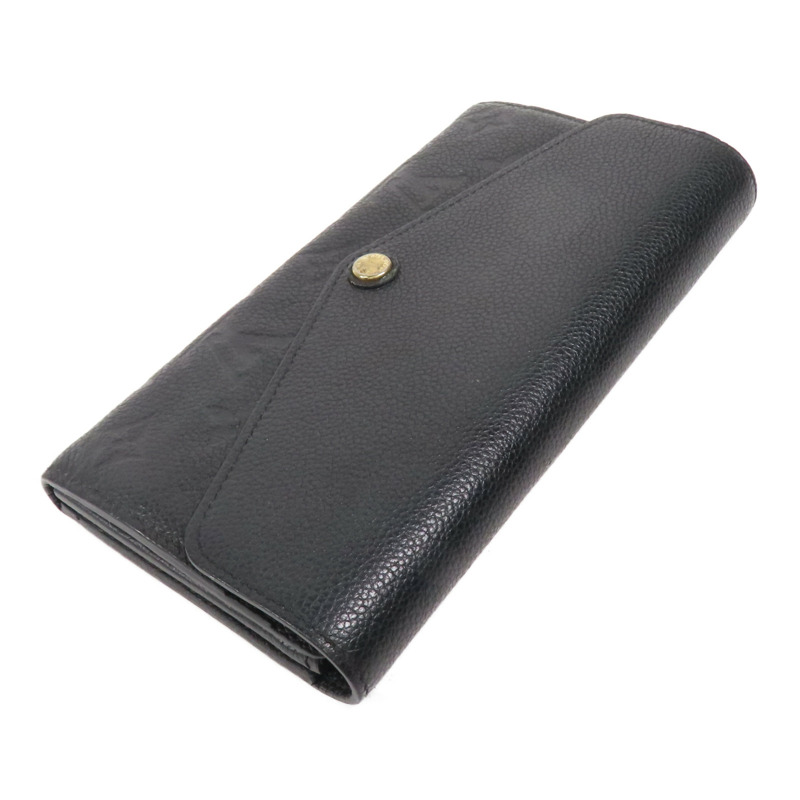 LOUIS VUITTON Monogram Empreinte Sarah Long Wallet金扣長錢包-6