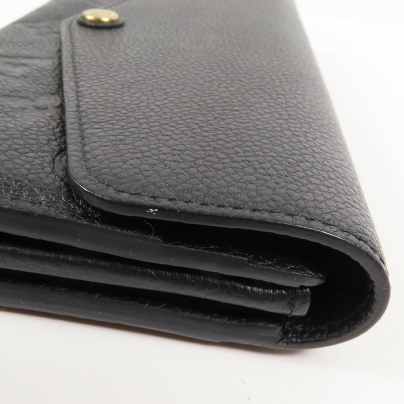 LOUIS VUITTON Monogram Empreinte Sarah Long Wallet金扣長錢包-11
