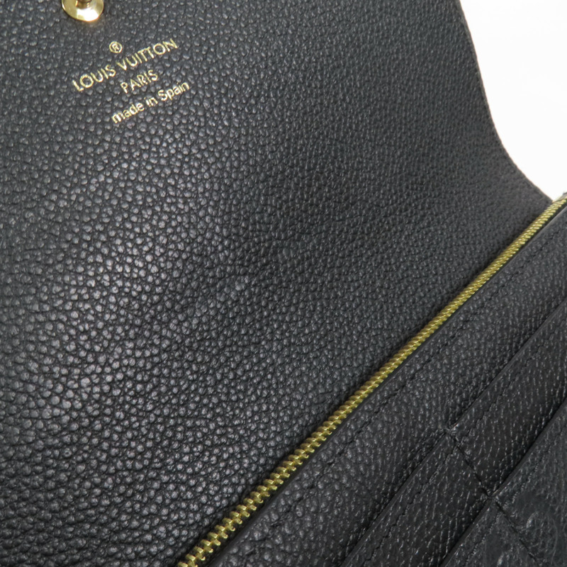 LOUIS VUITTON Monogram Empreinte Sarah Long Wallet金扣長錢包-13