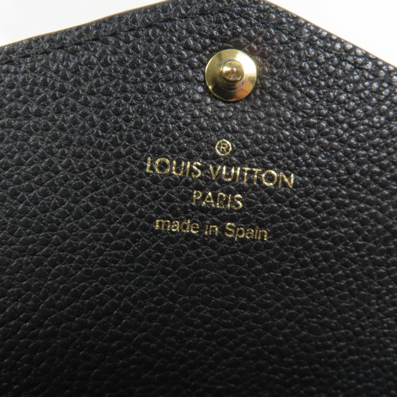 LOUIS VUITTON Monogram Empreinte Sarah Long Wallet金扣長錢包-14