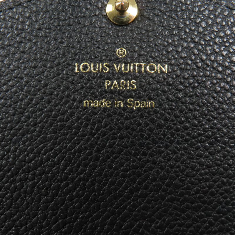 LOUIS VUITTON Monogram Empreinte Sarah Long Wallet金扣長錢包-15