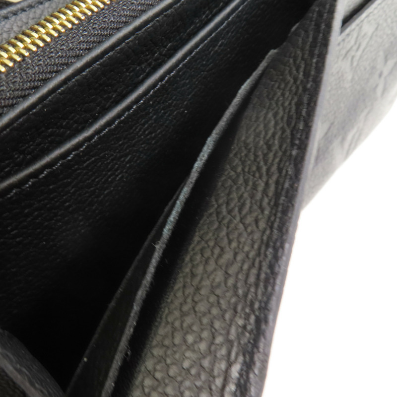 LOUIS VUITTON Monogram Empreinte Sarah Long Wallet金扣長錢包-17