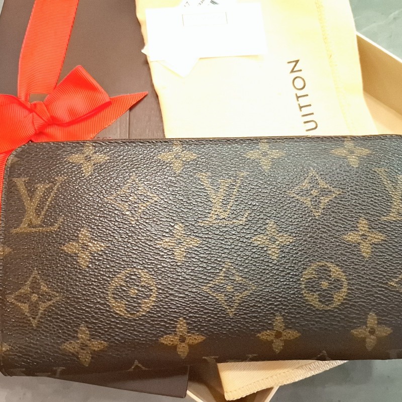 LV 老花拉鍊長夾 二手 約8成新-10
