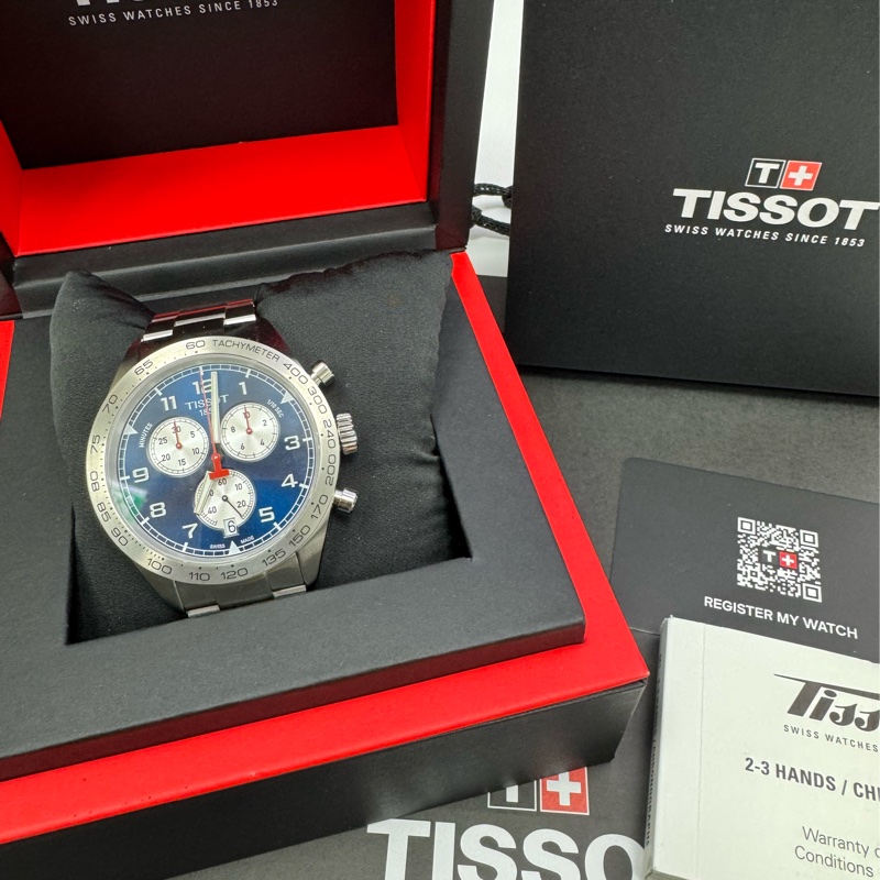 TISSOT PRS516 瑞士錶 三眼計時 石英錶 賽車錶-10