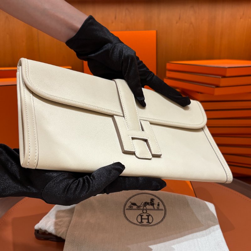 HERMÈS Pochette Jige Élan 29 愛馬仕手拿包|Swift 小牛皮 A刻|優雅經典Pochette-12