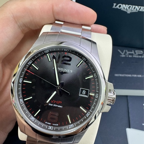 Longines 浪琴錶 高精準石英 黑色面盤 瑞士錶