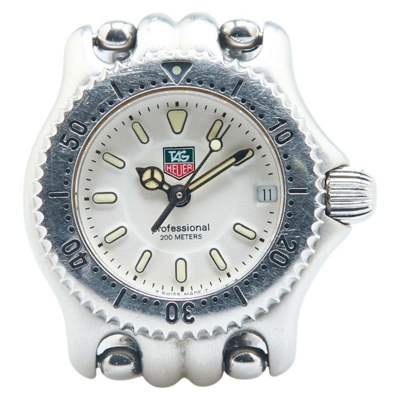 泰格豪雅 Professional 手錶 WG1412-0 石英 白色錶盤 不鏽鋼 女士腕錶 HEUER-0