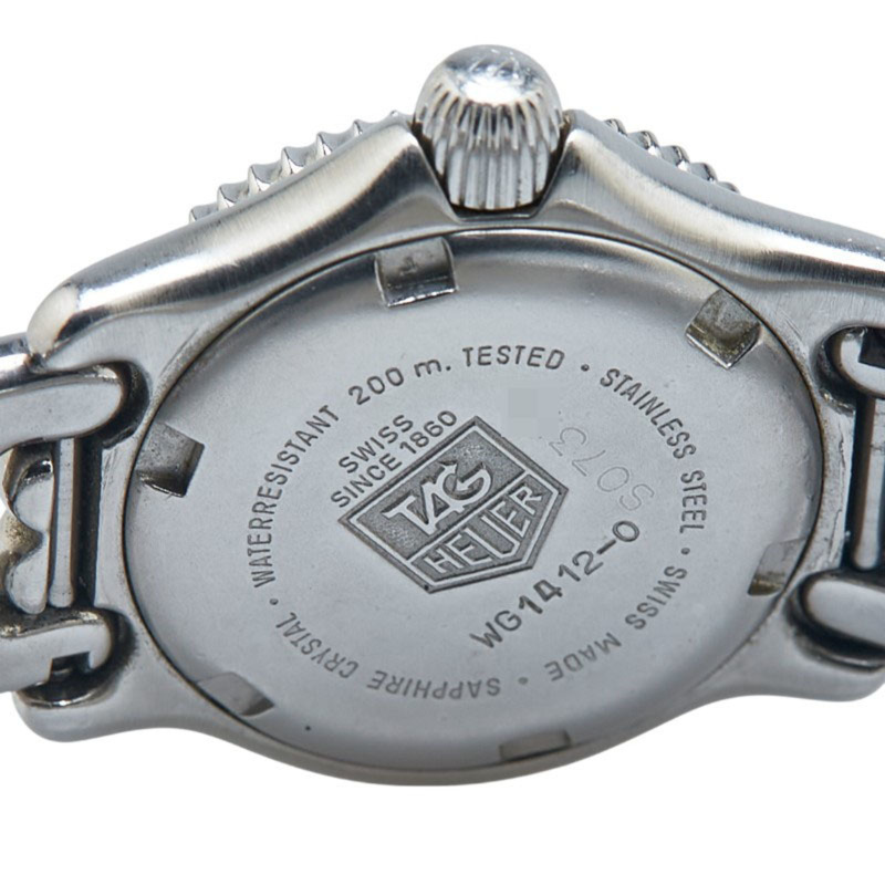 泰格豪雅 Professional 手錶 WG1412-0 石英 白色錶盤 不鏽鋼 女士腕錶 HEUER-3