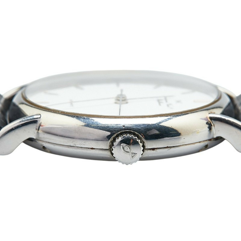 IWC Schaffhausen Portofino 男士自動腕錶 IW351403 搭配白色錶盤、不鏽鋼和皮革錶帶（非 OEM）-6