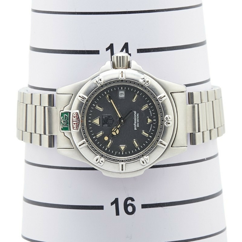 泰格豪雅 4000 系列腕錶 WF1411-0 石英灰色錶盤不鏽鋼女錶 HEUER-6