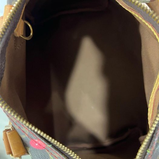 ㊣東區正精品㊣LV SPEEDY 25cm 限量村上隆老花字紋櫻桃波士頓包手提包 RZ5903-5