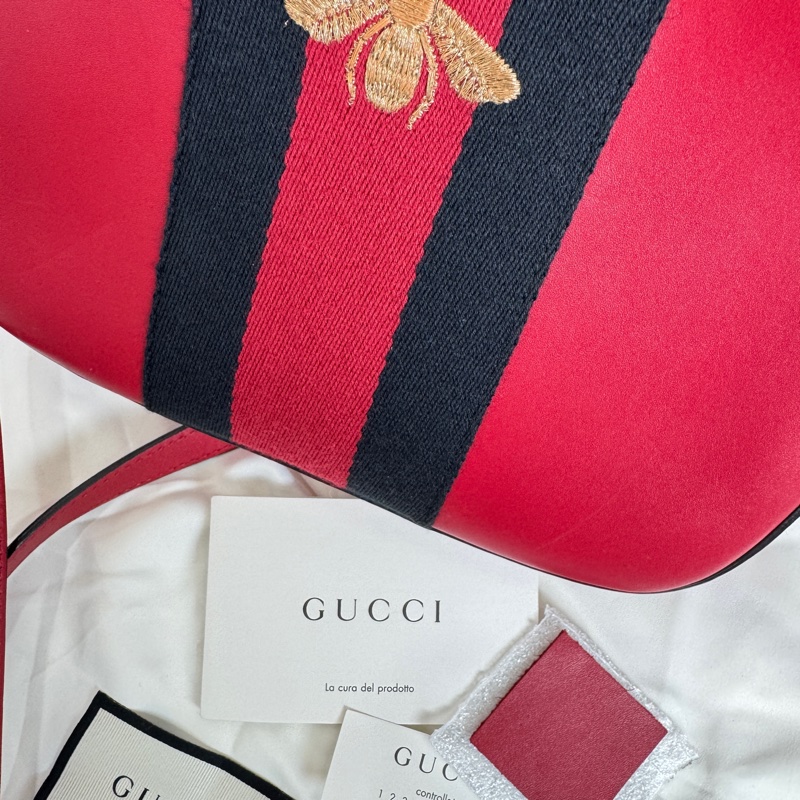 GUCCI蜜蜂🐝刺繡蜜蜂相機📷包/斜背包 單純換現金💰-18