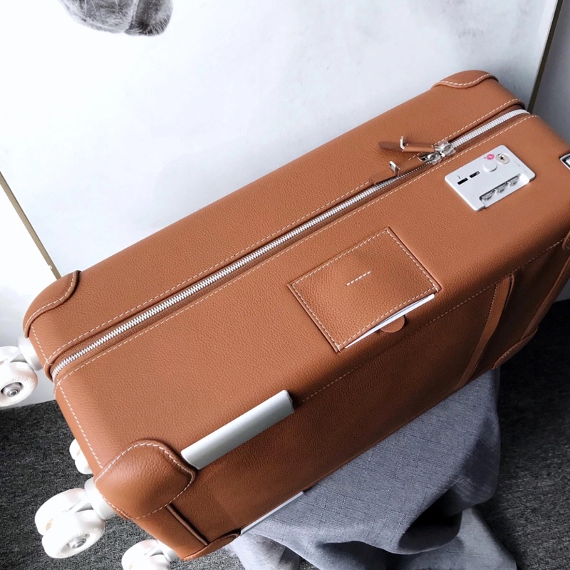 Hermes 金棕色全皮登機箱-3