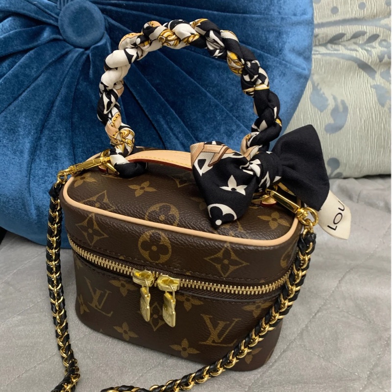 ✨售 二手真品 LV M44936 經典Monogram帆布 NICE NANO拉鍊迷你化妝箱-11