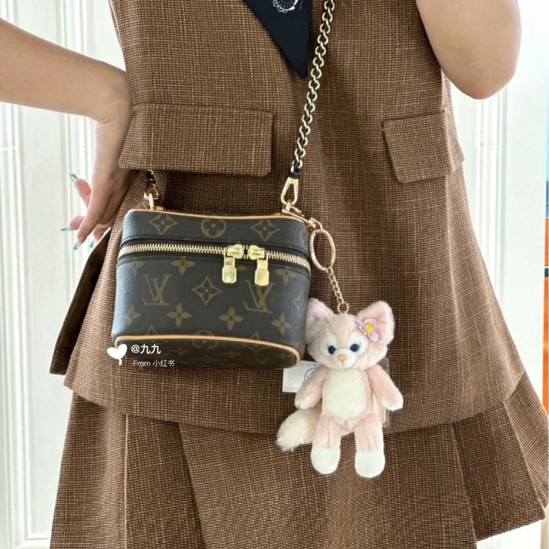 ✨售 二手真品 LV M44936 經典Monogram帆布 NICE NANO拉鍊迷你化妝箱-23