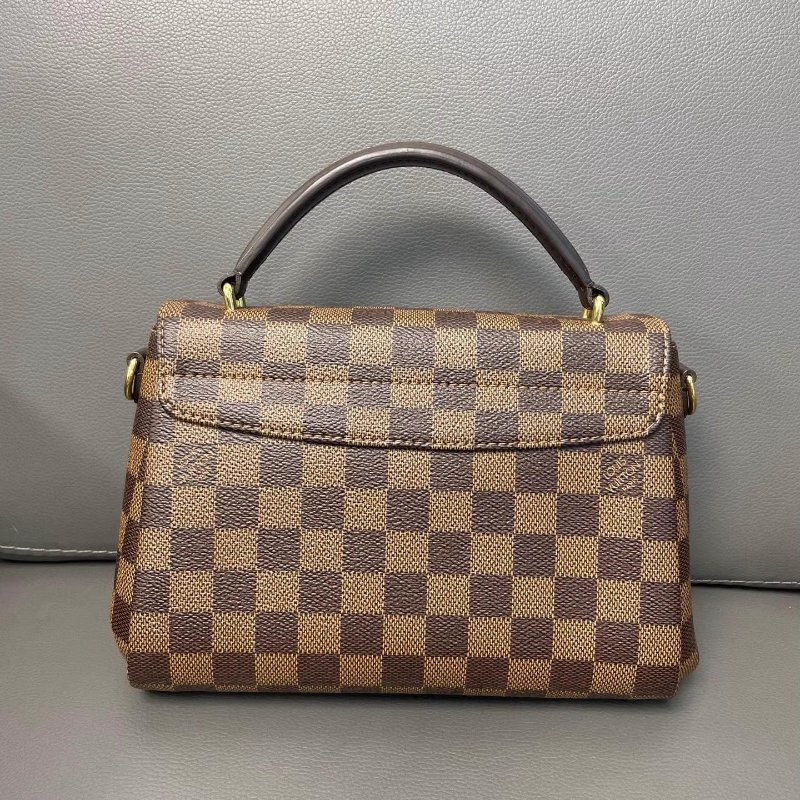 LV/路易威登 Croisette系列棕棋盘格流苏邮差包 手提单肩斜挎都,经典耐看的一款邮差 棕色配皮好打理 上班通勤 日常百搭款 尺寸:22*15*9CM 附件:肩带 流苏-1