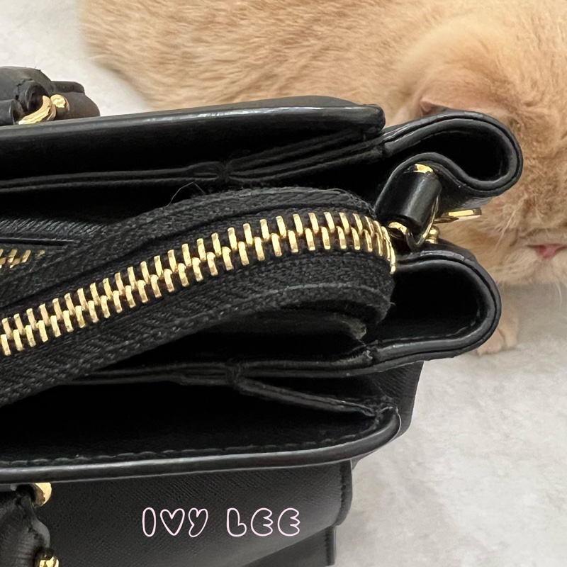 Salvatore Ferragamo Gancini 手提包 斜背包 肩背包 經典黑 正品 二手精品-8