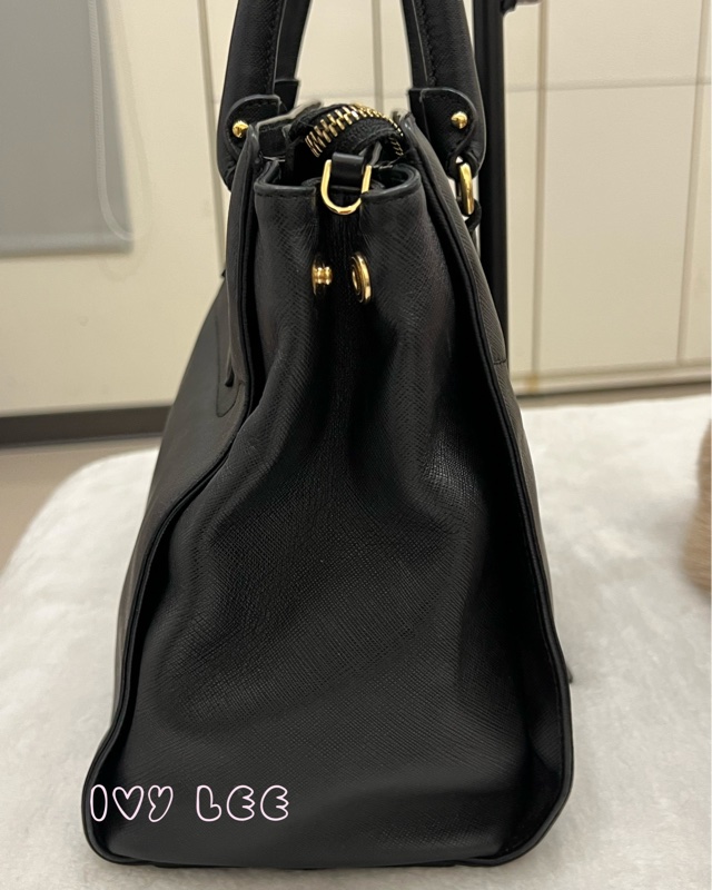 Salvatore Ferragamo Gancini 手提包 斜背包 肩背包 經典黑 正品 二手精品-9