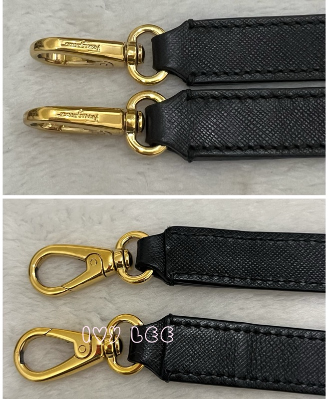 Salvatore Ferragamo Gancini 手提包 斜背包 肩背包 經典黑 正品 二手精品-21