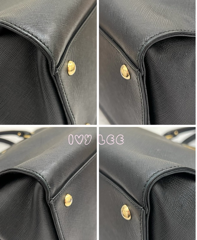 Salvatore Ferragamo Gancini 手提包 斜背包 肩背包 經典黑 正品 二手精品-23