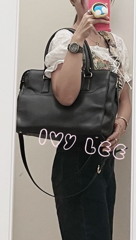 Salvatore Ferragamo Gancini 手提包 斜背包 肩背包 經典黑 正品 二手精品-34