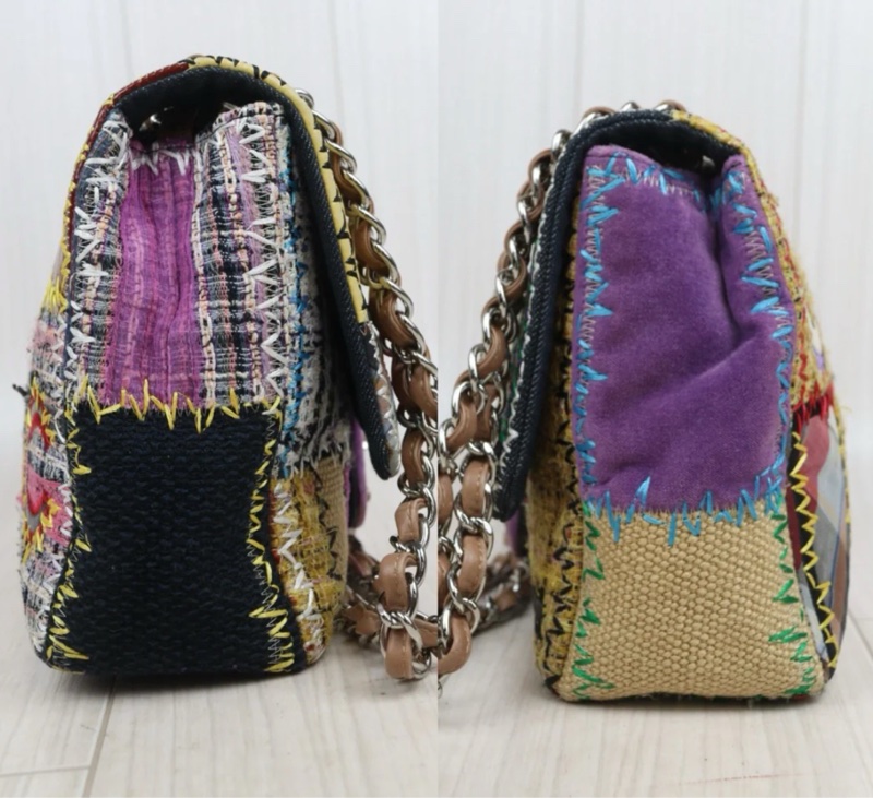 「JL精品代購」9新 Chanel香奈兒刺繡jumbo cf-3