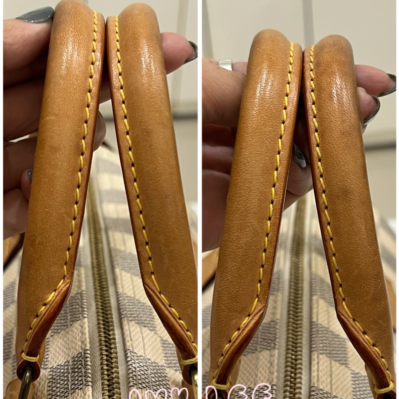 LOUIS VUITTON Speedy 30 Damier Azur 白色棋盤格 手提包 N41370 正品 二手精品-10