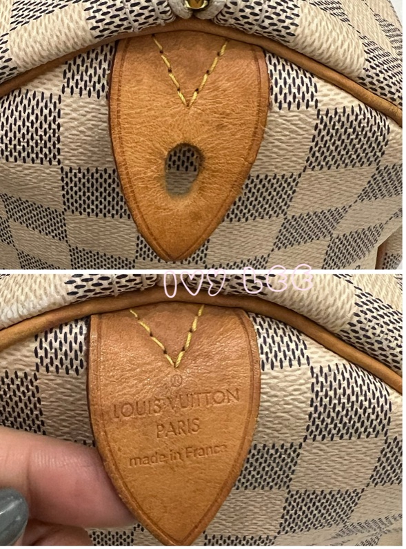 LOUIS VUITTON Speedy 30 Damier Azur 白色棋盤格 手提包 N41370 正品 二手精品-18