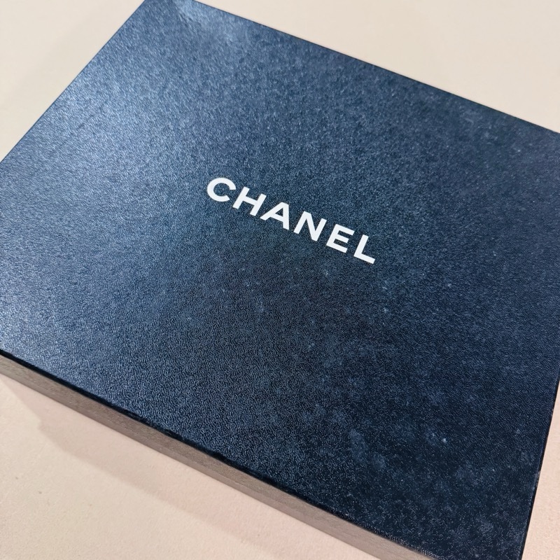 香奈兒Chanel 黑色皮革CC 鍊條軟木鞋底涼鞋36號-10