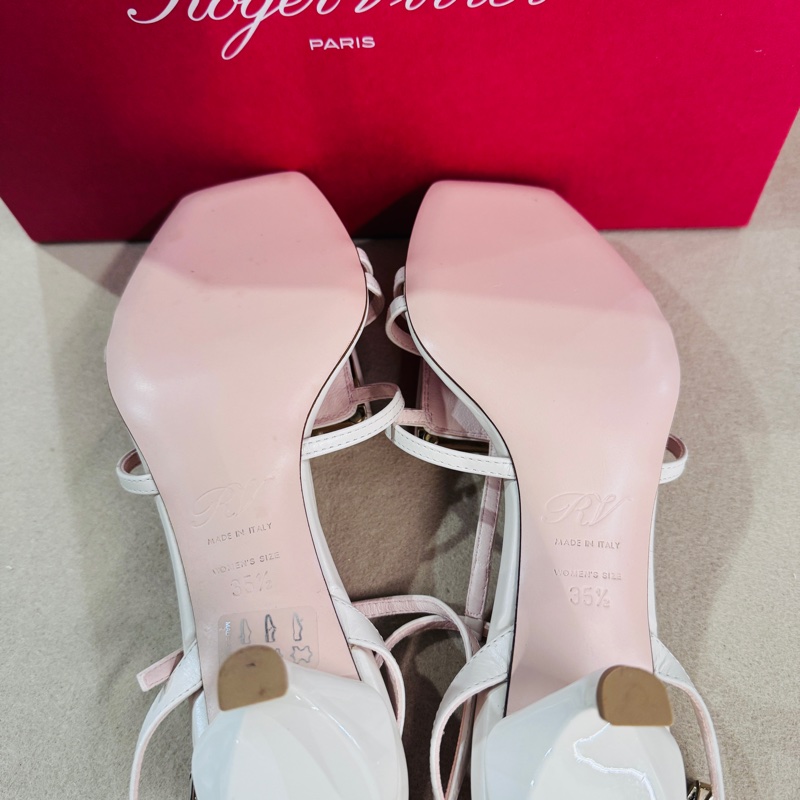 Roger Vivier Virgule 逗號跟皮革涼鞋35.5號-8