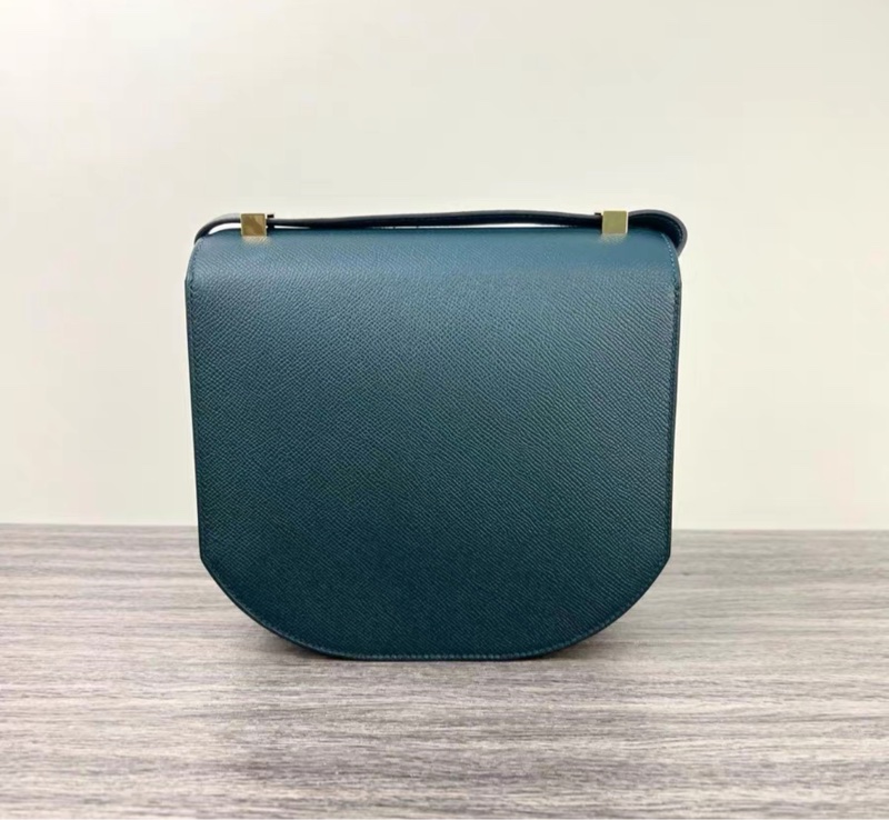 有購証 💓 Hermes愛馬仕Mosaique馬賽克21 單肩斜挎包 胡桃木綠 Epsom皮 D刻 金扣-2