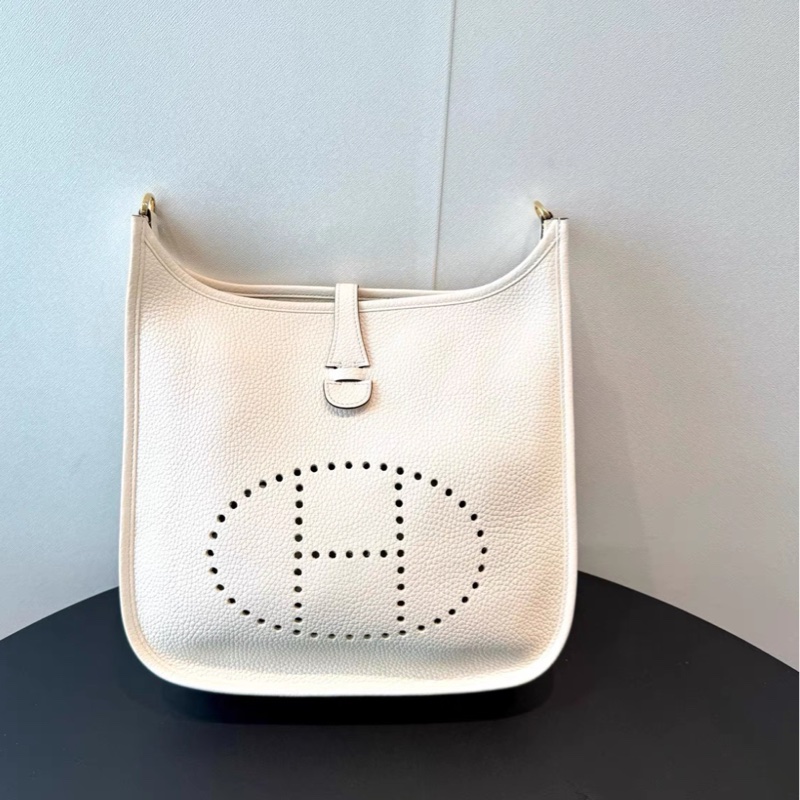 98新❣️❣️愛馬仕Hermes evelyn29 奶油白,z刻-1
