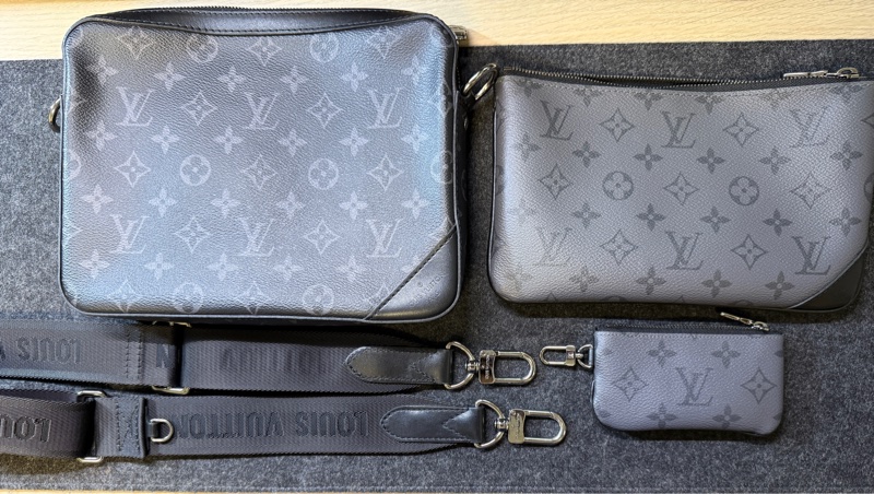 Louis Vuitton Trio 男用三合一 老花配色-0