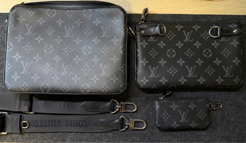 Louis Vuitton Trio 男用三合一 老花配色-5