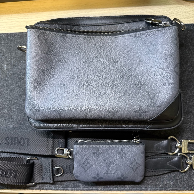 Louis Vuitton Trio 男用三合一 老花配色-9