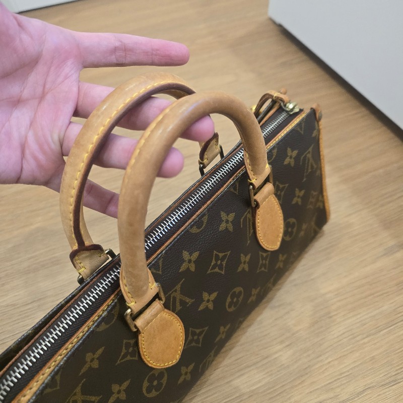 經典絕版LV老花手提包-7