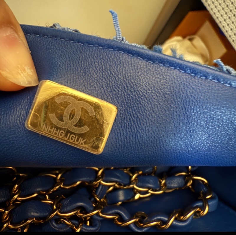 Chanel mini coco 20(藍色毛呢23芯片款)-17